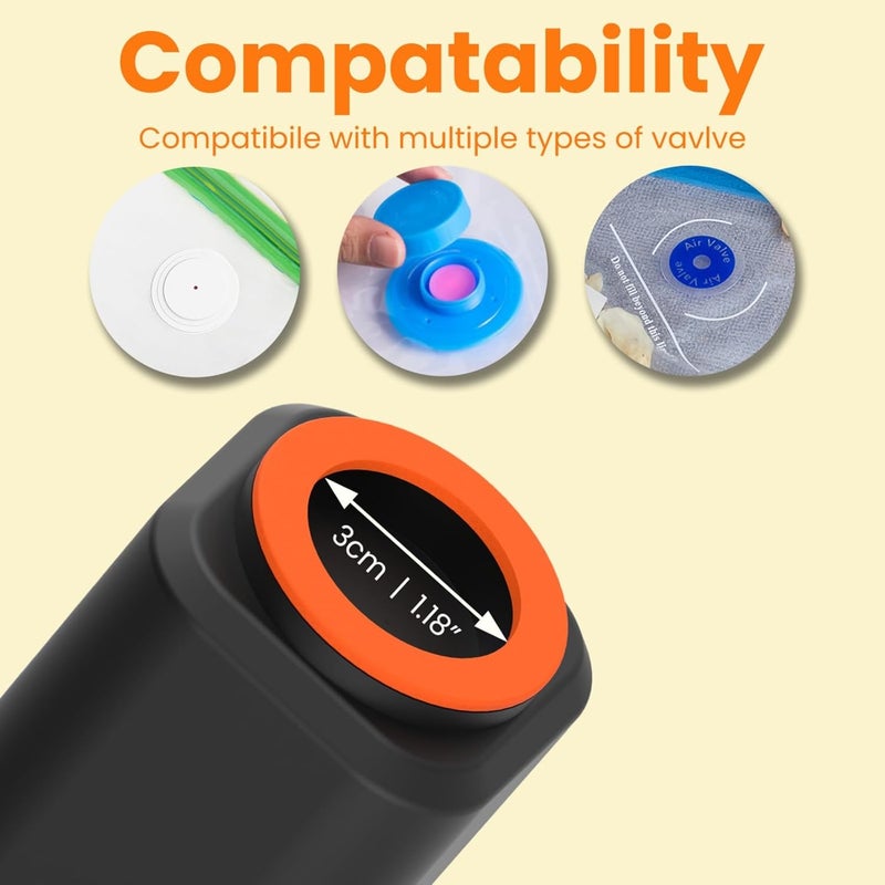 Wander Ridge 3D Printer Filament Vacuum Pump 1200mAh Portable Air Pump for Storage Bags Powerful Vacuum Pump for Home Storage & Fast Deflate - Image 4